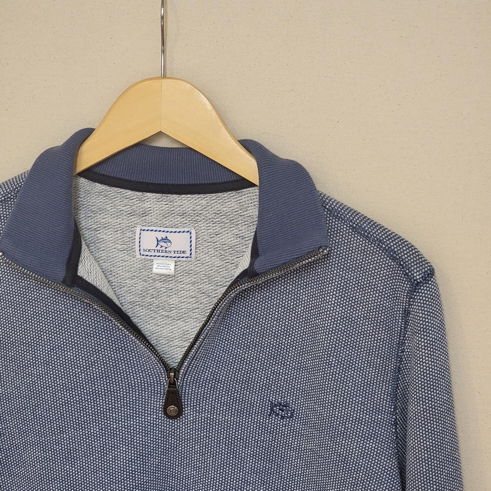 Southern Tide Terry Cloth Quarter Zip S